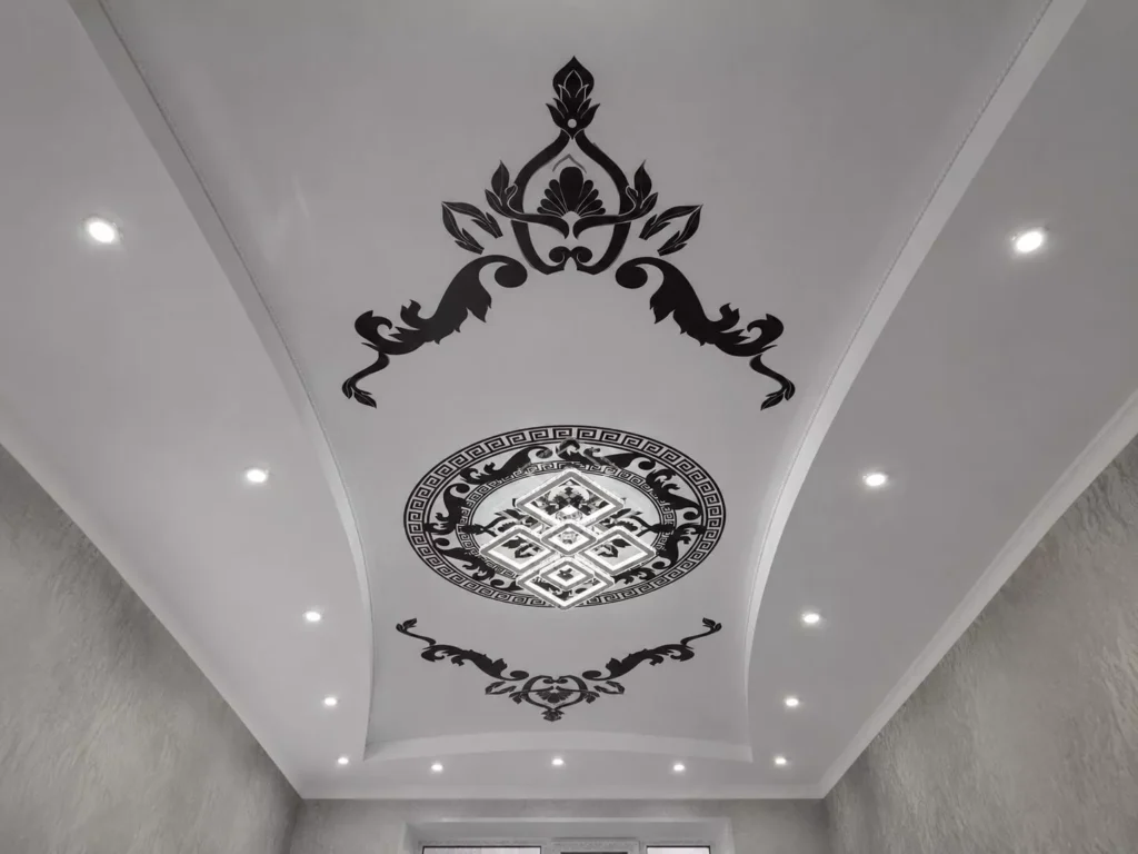 tavan extensibil imprimat pentru living